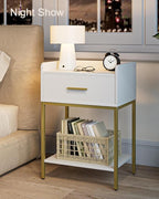 Nightstand, 3-Tier Modern Night Stand, Bedside Table - Image 7