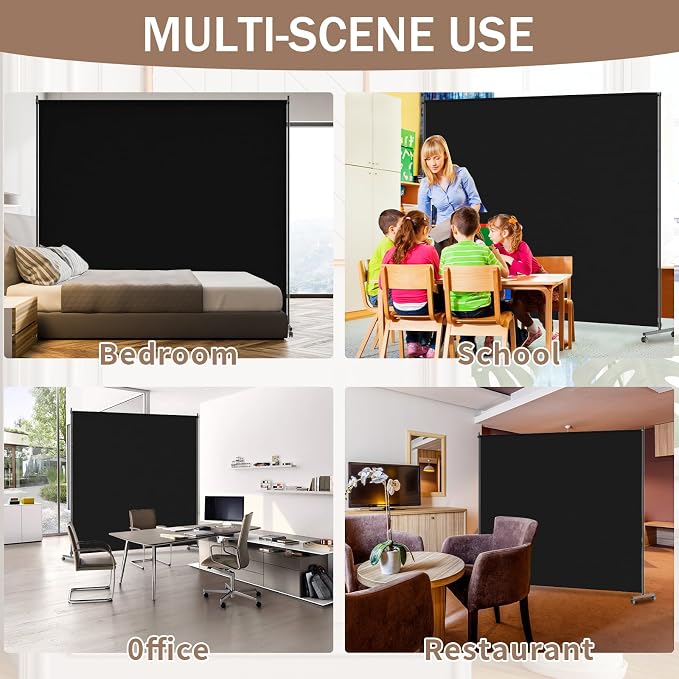 6*6FT Single Panel Room Divider/ Privacy Screen - Image 6