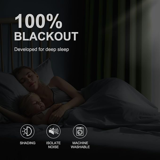 NICETOWN 100% Blackout Short Curtains - Image 6