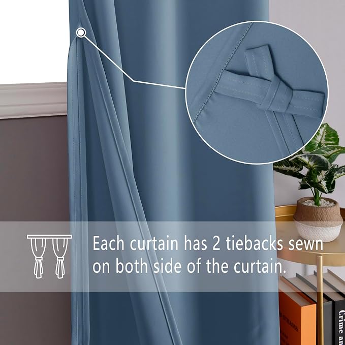 DWCN Blackout Curtains for Bedroom - Image 2