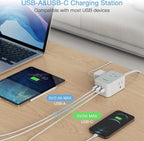 TESSAN Small Flat Plug Power Strip, Ultra Thin Extension Cord 10 ft, Wall - Image 5