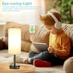 Beige Touch Table Lamp for Bedroom - Image 5