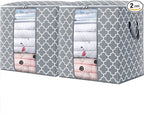 Storage Bags 2 Pack 100L Clothes Organization and Storage Containers | Large by WiseLife
