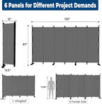 Room Divider, 6 Panel Upgraded 132” Folding Screen Highly Secretive | Privacy - Image 6