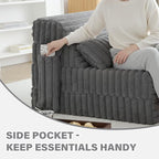 Folding Sofa Bed Convertible Sleeper Chair Mattress - Image 3