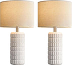 Seealle 23" Modern Ceramic Table Lamps Set of 2, Lamps - Image 8