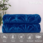 Whale Flotilla Soft Flannel Fleece Twin Size Blanket - Image 7