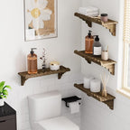 Scalloped Wood Wall Shelf – 17 Inch Floating Shelf - Image 4