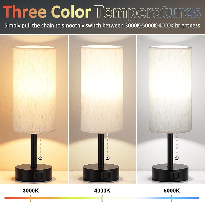 Bedside Table Lamps Set of 2 - Image 2