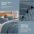 Queen Quilt-Lightweight Bedspreads Blue Queen Size Quilt Bedding Set | Soft - Image 8