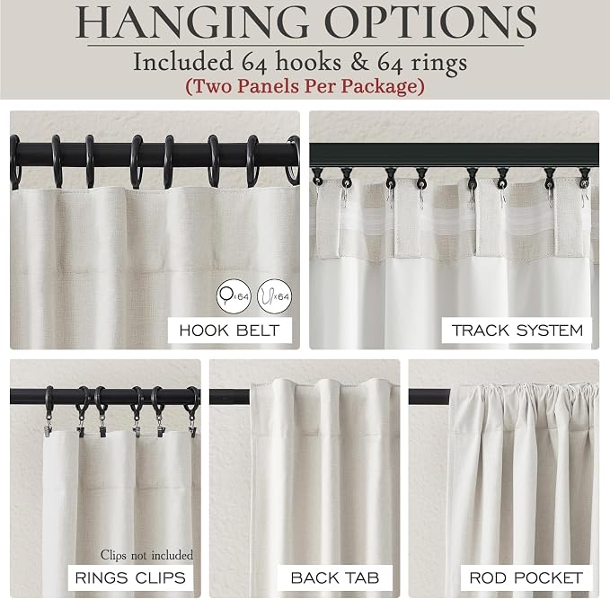 Extra Wide 100 Inch Blackout Curtains 102 Inches Long - Image 4