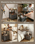 Faesun Swivel Lift Top Nightstand - Image 7