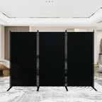 T&Jero 3-Panel Folding Room Divider, 6ft Tall Portable Privacy Screen Wall by TJero