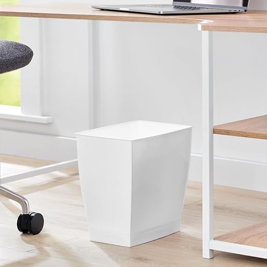 iDesign Small Plastic Bathroom Trash Can, - Image 5