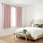 PONY DANCE Blush Pink Blackout Curtains - Image 8