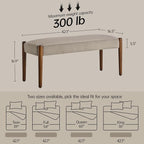Usaint 42" End of Bed Bench - Image 2