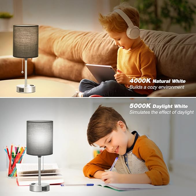 Small Bedside Table Lamp for Bedroom - Image 7