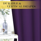 NICETOWN Royal Purple Blackout Curtains - Image 4