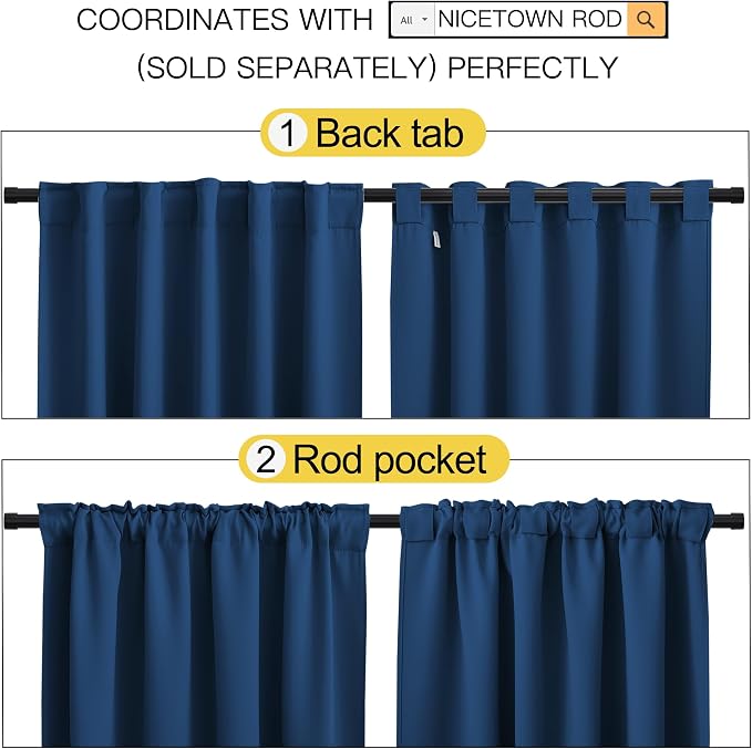 NICETOWN Blackout Curtain Panels - Image 3