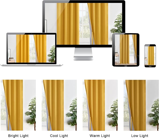XWZO Full Shading Blackout Curtains 84 Inches Length - Image 8