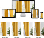 XWZO 100% Blackout Window Curtains - Image 8
