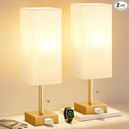 Bedside Lamp for Bedroom Set of 2 by Fenmzeelighting
