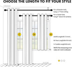 MIULEE Fall Blackout Curtains for Bedroom 2 Panel 40"x90" Long Burnt Orange | - Image 7