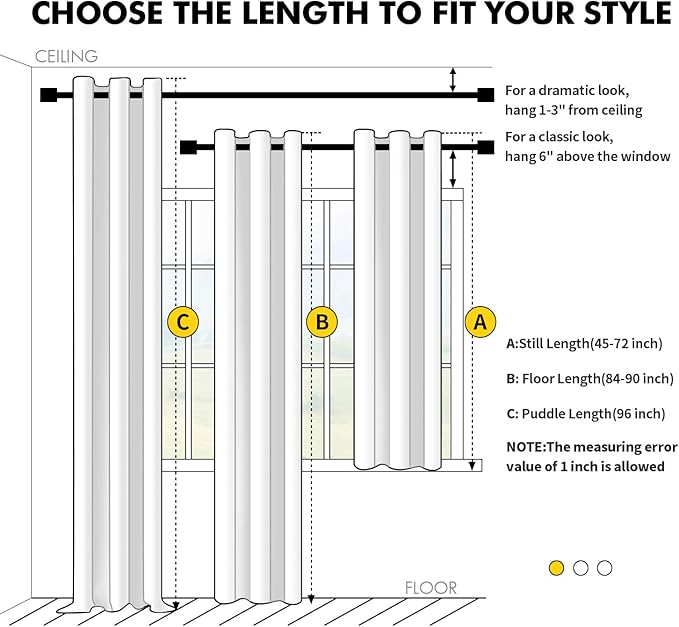 MIULEE Fall Blackout Curtains for Bedroom 2 Panel 40"x90" Long Burnt Orange | - Image 7