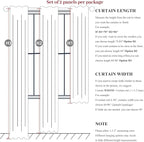 Grey Flax Curtains 92 inch Length 2 Panels Set, Hook Belt&Rod Pocket White - Image 5