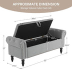 Furnimart Storage Ottoman Bench - Image 2