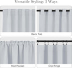 PONY DANCE 60% Light Blocking Curtains 48 inch Long - Image 5