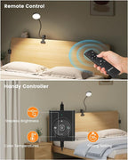 Glocusent 5W Desk Lamp with Remote, 3 Colors & 5 Brightness Reading Lights | - Image 5