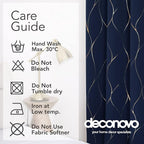 Deconovo Curtains for Living Room, Pattern Blackout Curtains 72 Inches Long | - Image 9