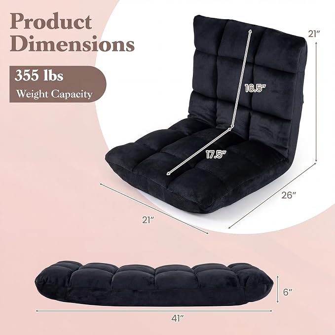 Giantex Folding Floor Chair - Image 3
