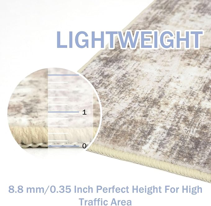 Abstract Runner Rug 3x7 Ft Washable Runners - Image 5