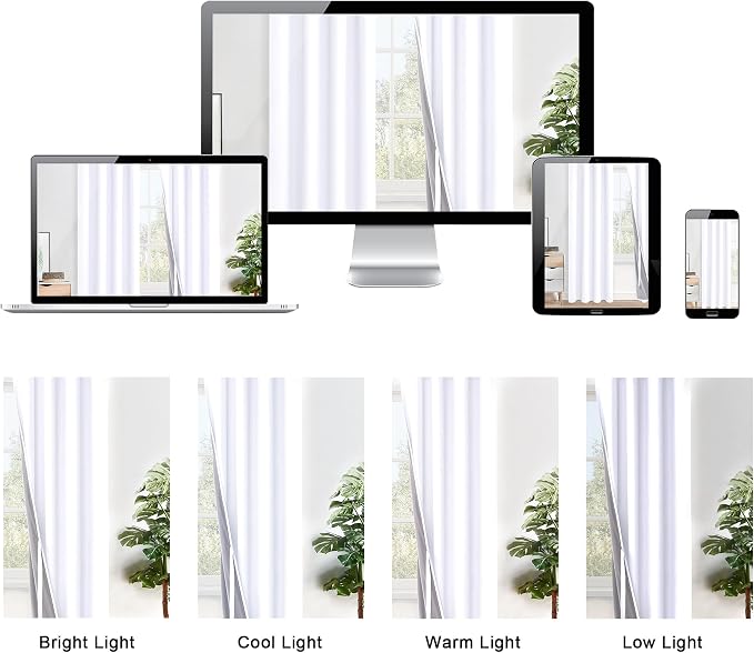 XWZO 100% Blackout Curtains 54 Inches Length - Image 9
