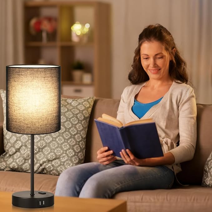 Lynnoland 2 Pack Touch Control Table Lamps - Image 7