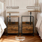 Faesun Swivel Lift Top Nightstand - Image 3