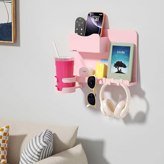 Floating Shelves for Bedside Shelf Accessories Organizer, Wall Mount Shelf - Image 8