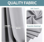 ChrisDowa Room Divider Curtains 80 Inches Long Sliding Door Curtain 1 Panel | - Image 4