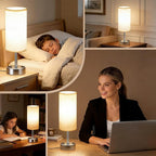 MOICO Bedside Table Lamp for Bedroom, 3-Way Dimmable Nightstand Lamp - Image 8