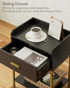 Nightstand, 3-Tier Modern Night Stand, Bedside Table - Image 4