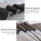 Dinjoy King Size Boho Stripe Quilt Set, Breathable All-Season, 3-Piece Set Fits - Image 5