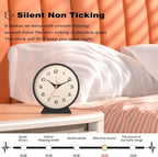 AYRELY® 4.5" Analog Alarm Clock, Small Retro Desk Clock and Table Clock | - Image 6