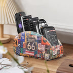 TV Remote Control Holder with 5 Compartments, Remote Caddy/Tray - Image 4