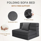 Nigoone Fold Sofa Bed Couch Twin Size - Image 8