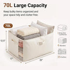 6Pack Canvas Storage Bags for Clothes & Comforters - Image 2