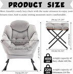Lazy Chair with Ottoman, Comfy Reading Chair, Lounge Chair - Image 3
