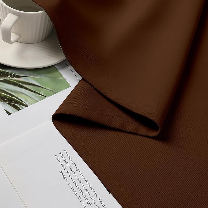 CUCRAF Custom Brown Blackout Curtains 1 Panel Set, Thermal Insulated Grommet - Image 6