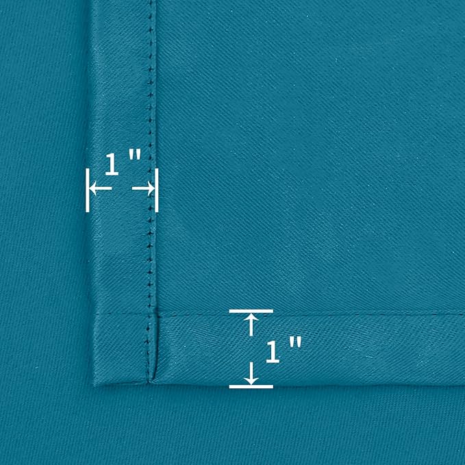 BGment Teal Blue Blackout Curtains 45 Inches Long - Image 7